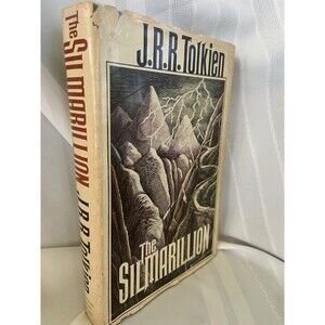 The Silmarillion by J.R.R. Tolkien (1977) 1st American Edition ‘W’ HB DJ Map